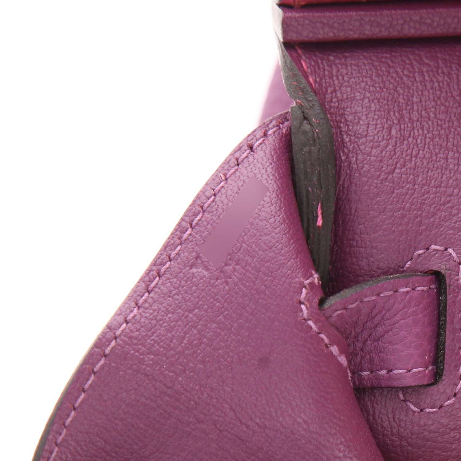 Hermès  Birkin 35 cm handbag  in purple Anemone togo leather  and purple leather - Detail D3