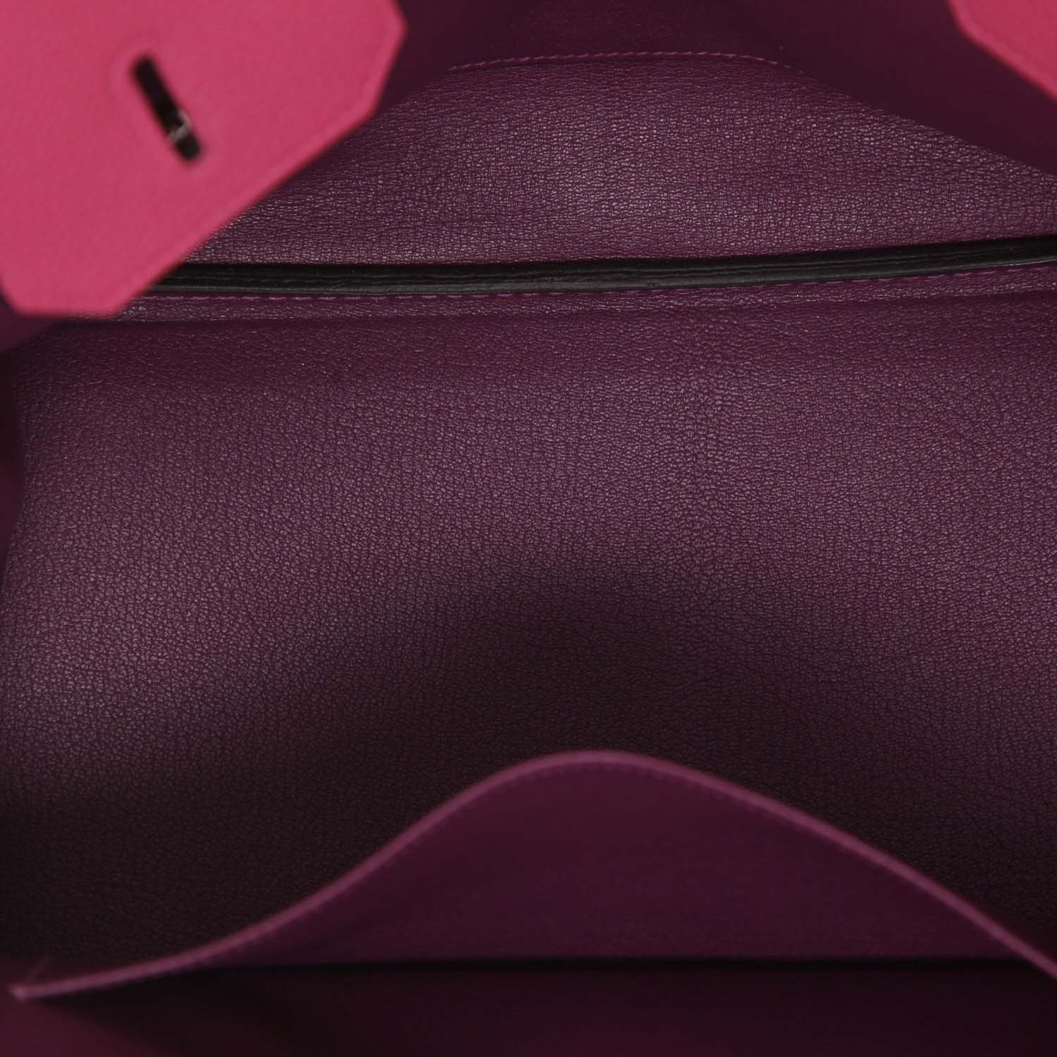 Borsa Hermès  Birkin 35 cm in pelle togo viola Anemone e pelle viola - Detail D4
