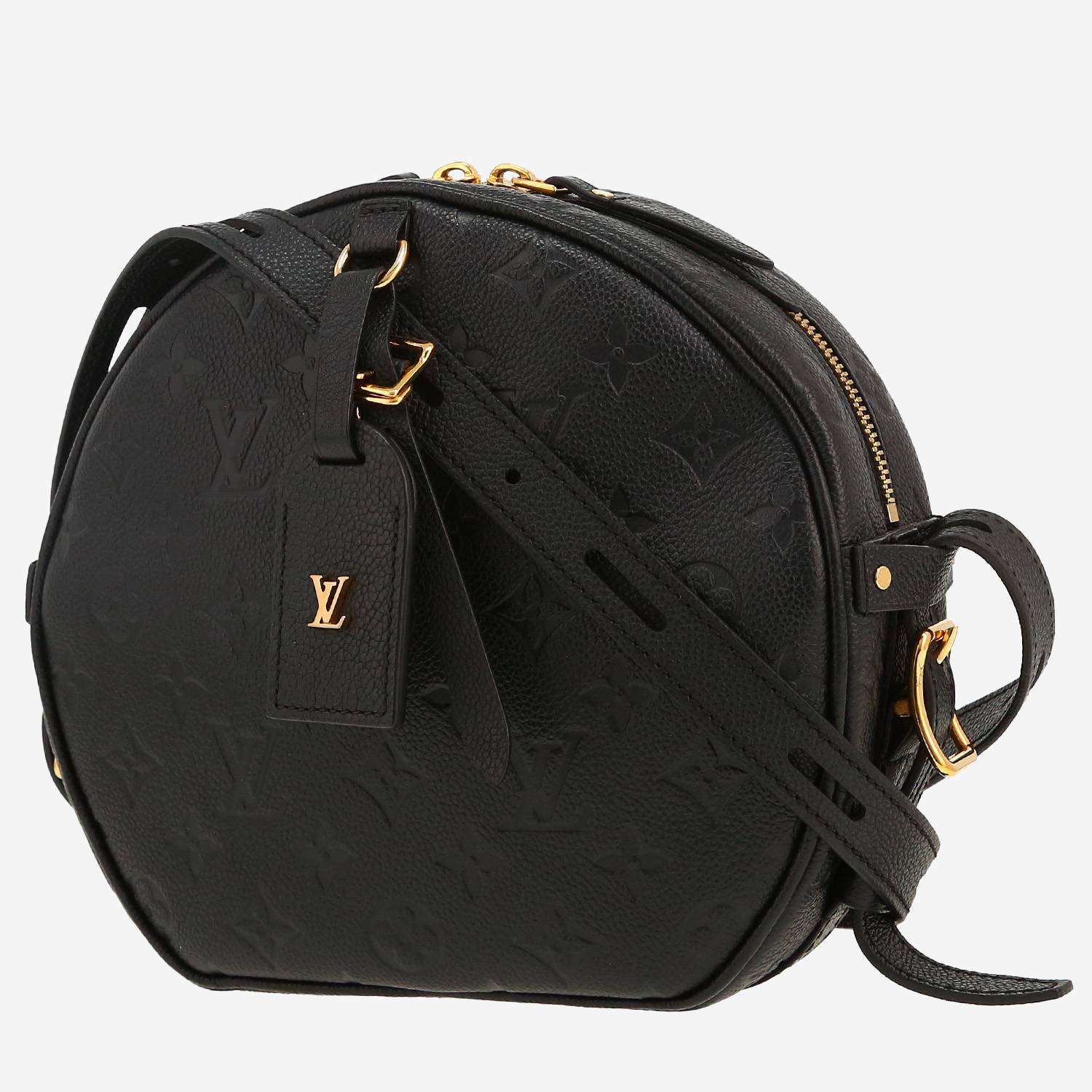 Borsa a tracolla Louis Vuitton  Boîte chapeau in pelle monogram con stampa nera