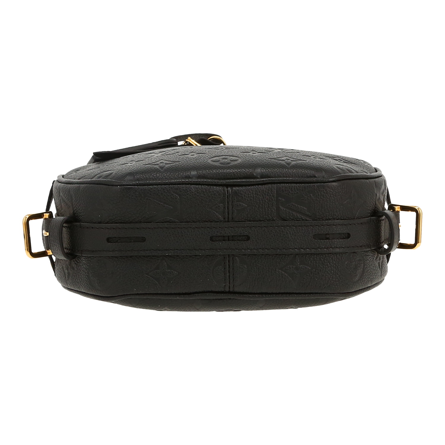 Borsa a tracolla Louis Vuitton  Scatola porta-cappelli in pelle con monogramma stampato Noir - Detail D1
