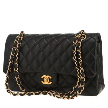 Bolso Chanel «Timeless Classic» de piel acolchada negra