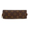 Louis Vuitton  Pochette cosmétique small model  pouch  in brown monogram canvas  and natural leather - Detail D1 thumbnail
