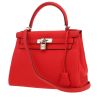 Sac à main Hermès  Kelly 28 cm en cuir togo rouge - 00pp thumbnail