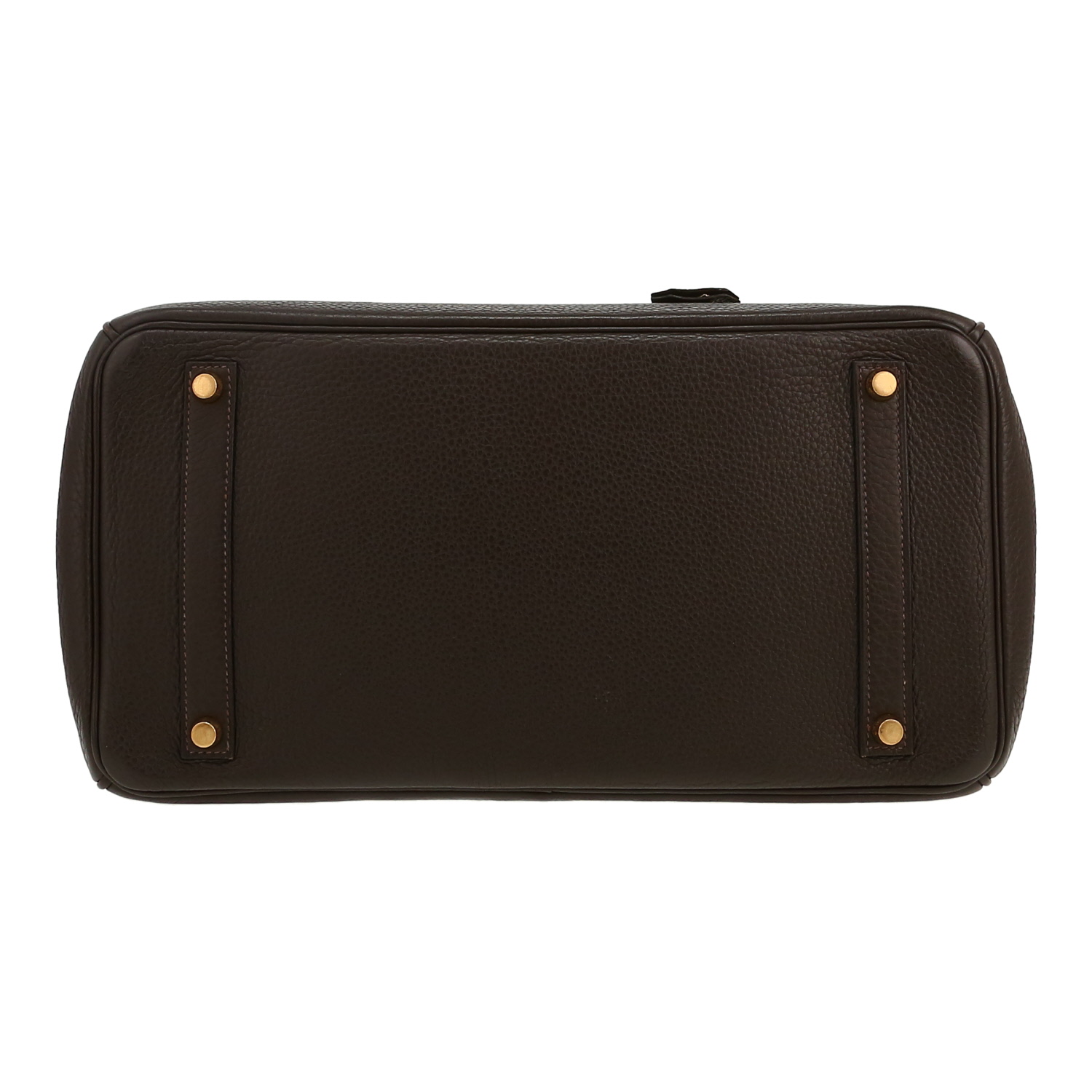 Hermès  Birkin 35 cm handbag  in brown togo leather - Detail D1