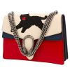Gucci  Dionysus bag worn on the shoulder or carried in the hand  in tricolor, white, blue and red leather - 00pp thumbnail