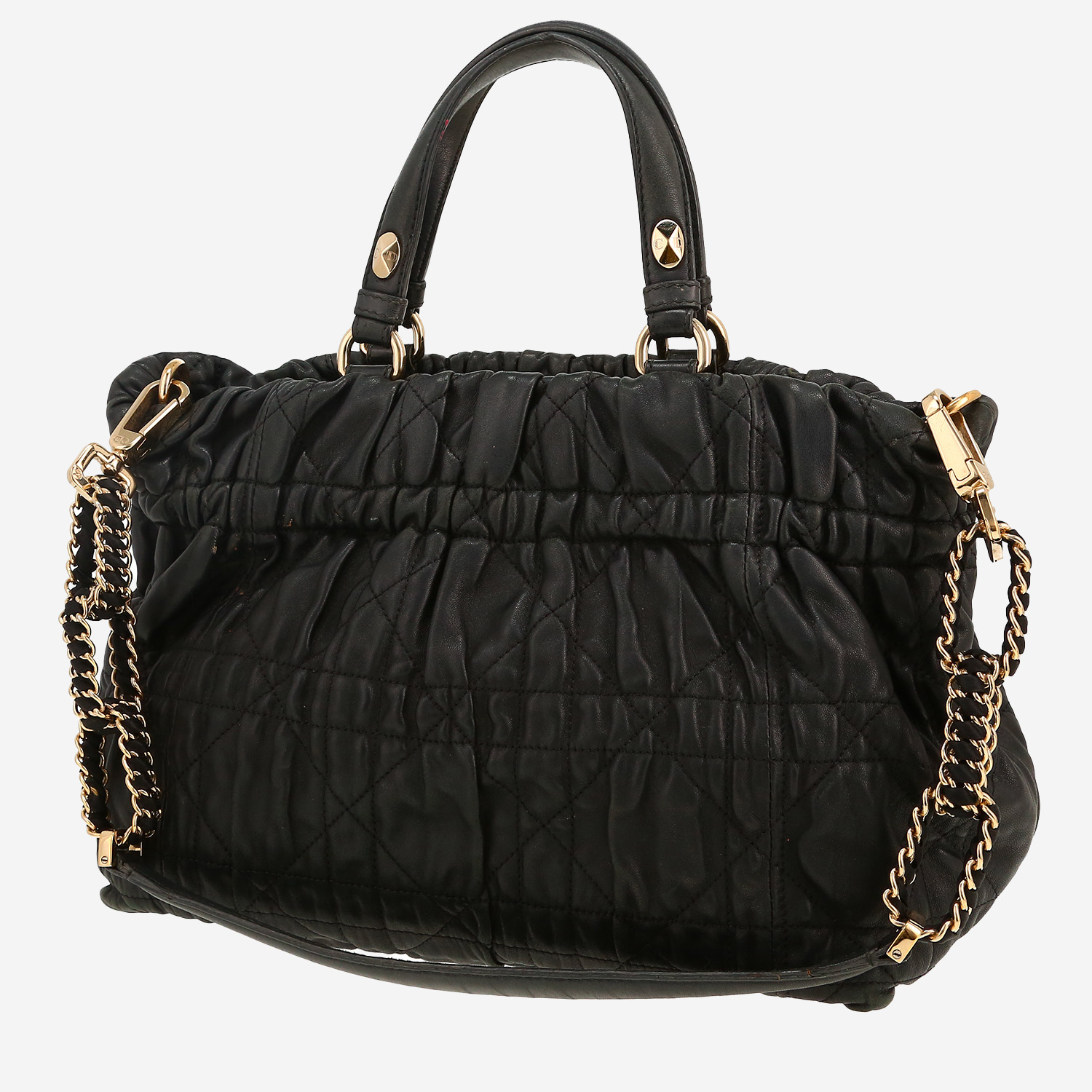 Dior handbag in black leather