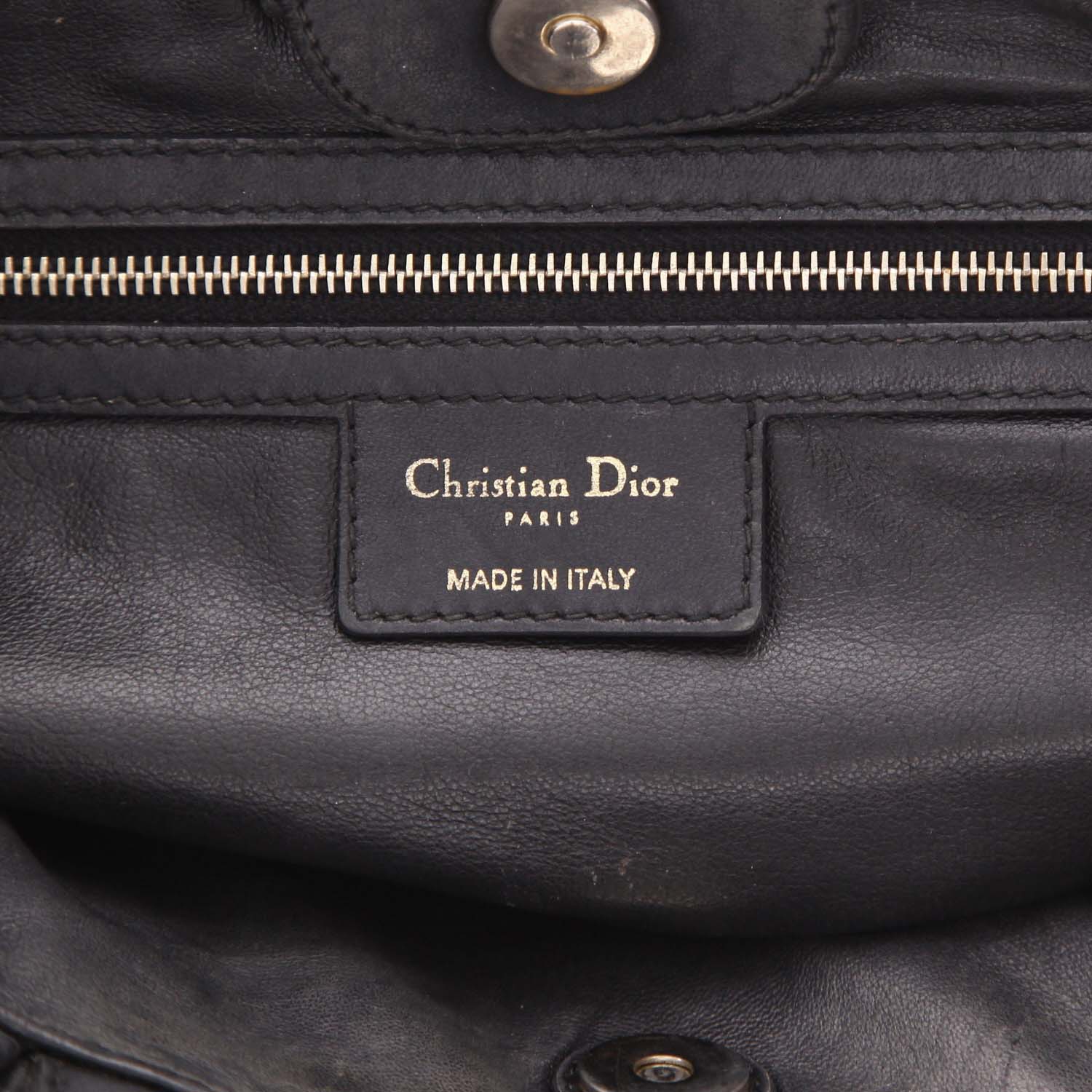 Borsa Dior   in pelle nera - Detail D2