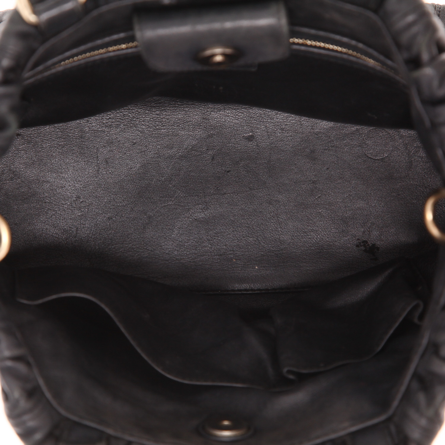 Bolso de mano Dior   en cuero negro - Detail D3