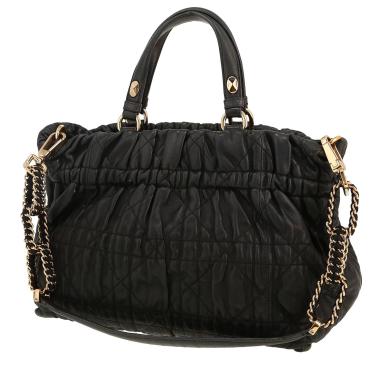 Dior   handbag  in black leather