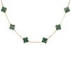 Collier Van Cleef 
Arpels Alhambra Vintage en or jaune et malachite - 00pp thumbnail