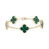 Van Cleef 
Arpels Alhambra Vintage bracelet in yellow gold and malachite - 00pp thumbnail