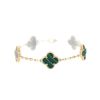 Bracciale Van Cleef 
Arpels Alhambra Vintage in oro giallo e malachite - 360 thumbnail