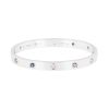 Bracelet Cartier Love Passion en or blanc et pierres de couleurs, taille 17 - 00pp thumbnail