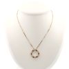 Cartier Love pavé pendant in pink gold and diamonds - 360 thumbnail