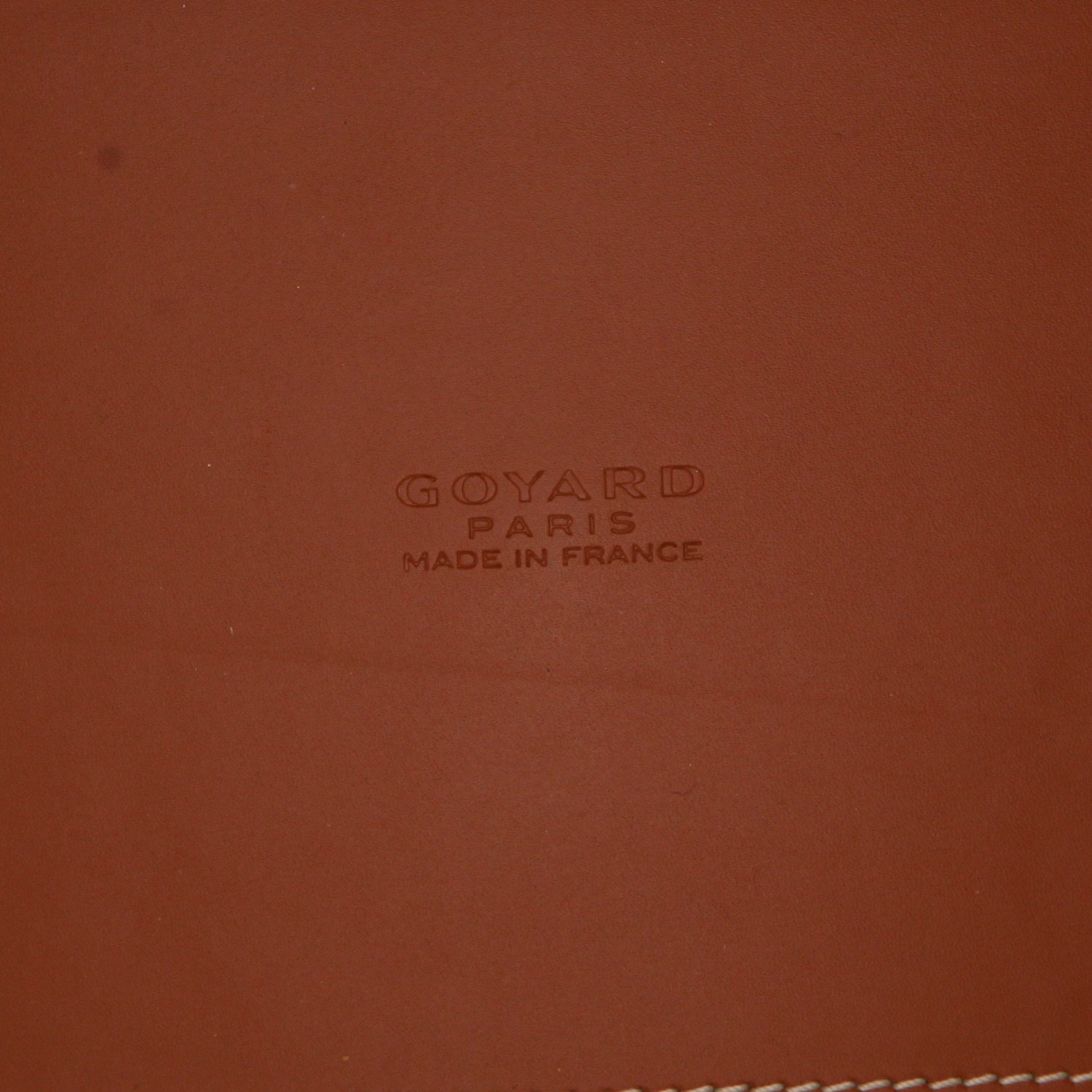 Goyard  Marquise shopping bag  in black Goyard canvas  and brown leather - Detail D2