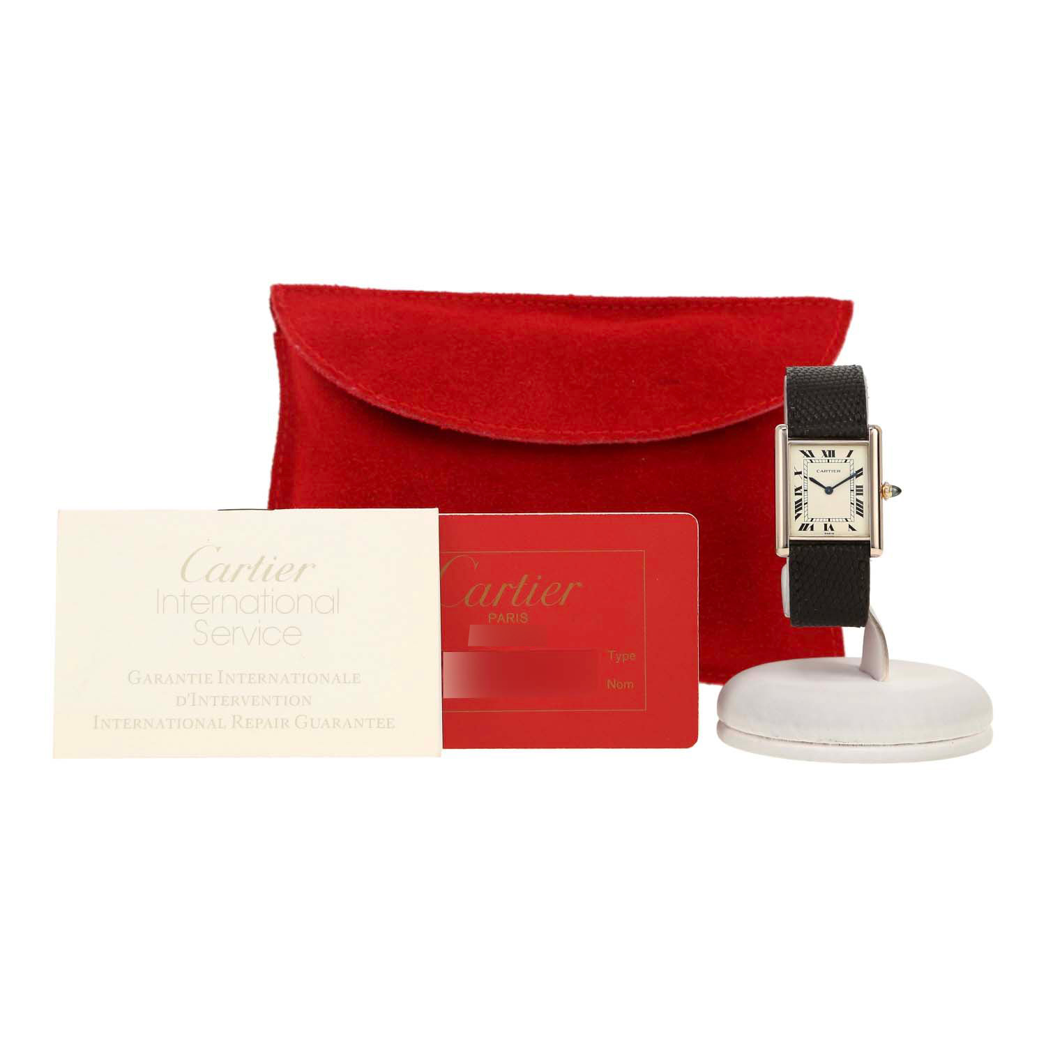 Cartier Tank Louis Cartier  small model  in white gold Circa 1975