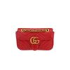 Gucci  GG Marmont small model  shoulder bag  in red quilted leather - 360 thumbnail