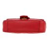 Gucci  GG Marmont small model  shoulder bag  in red quilted leather - Detail D1 thumbnail