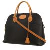 Hermès  Bolide 35 cm handbag  in black and gold Ardenne leather - 00pp thumbnail