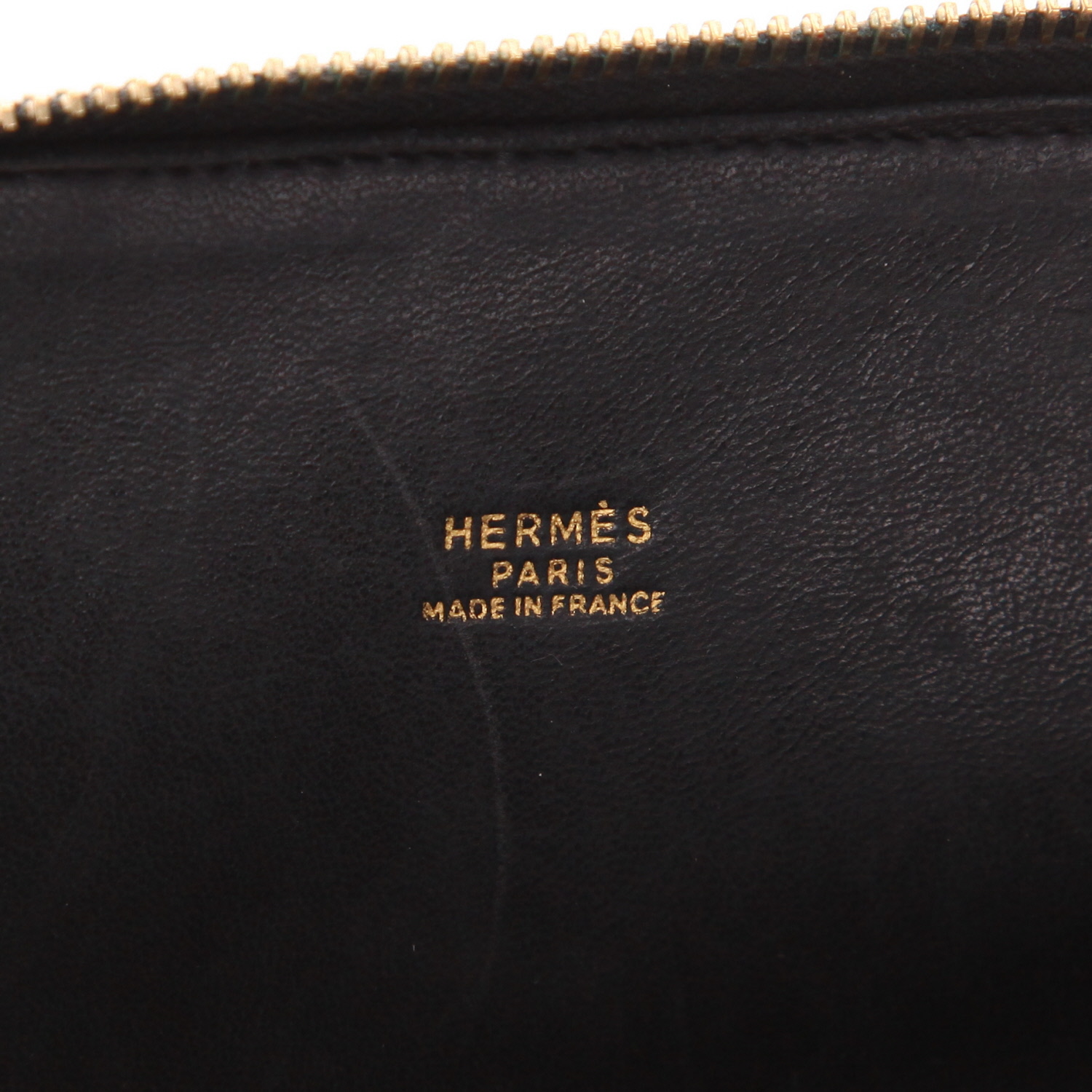 Borsa Hermès  Bolide 35 cm in pelle Ardenne nera e gold - Detail D2