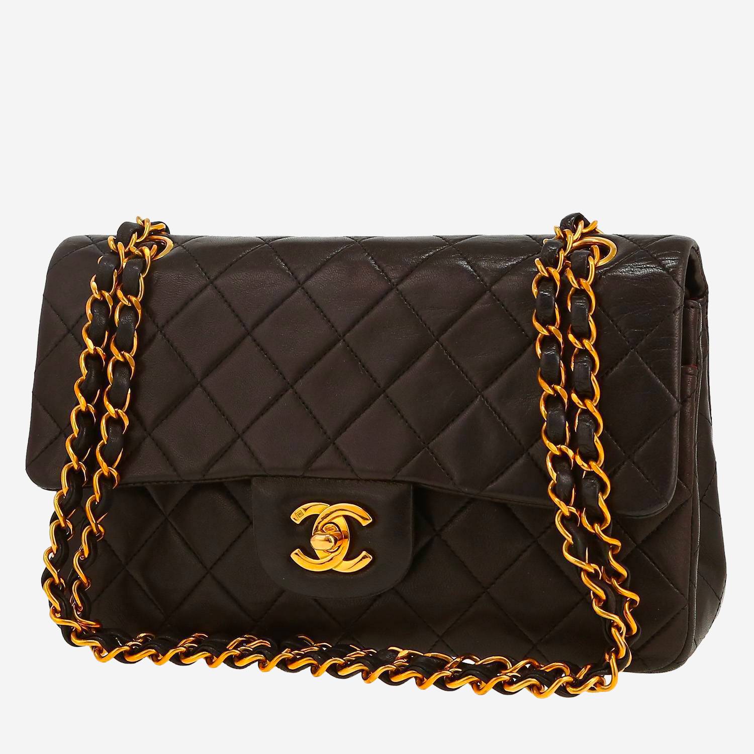 Sac à main Chanel  Timeless Petit en cuir matelassé marron