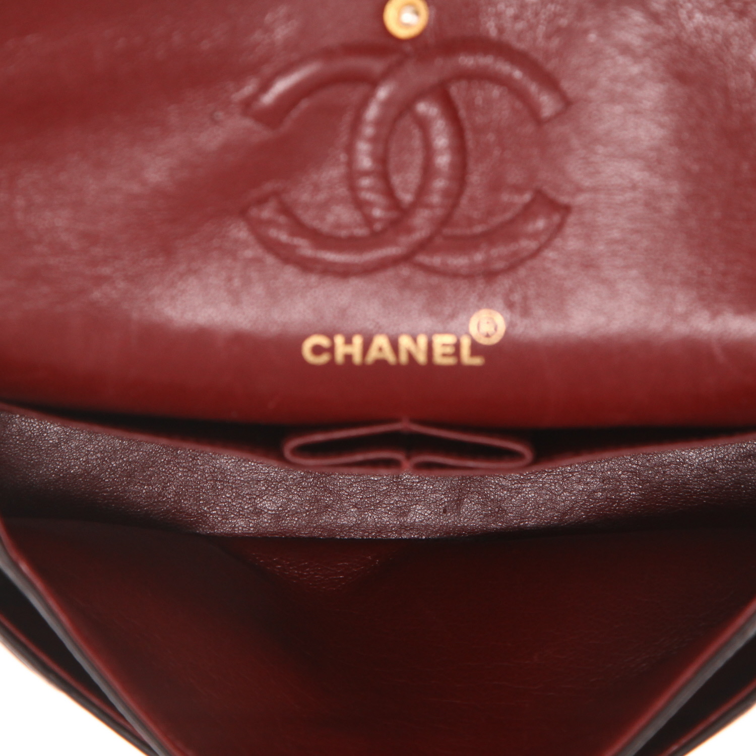 Sac à main Chanel  Timeless Petit en cuir matelassé marron - Detail D3