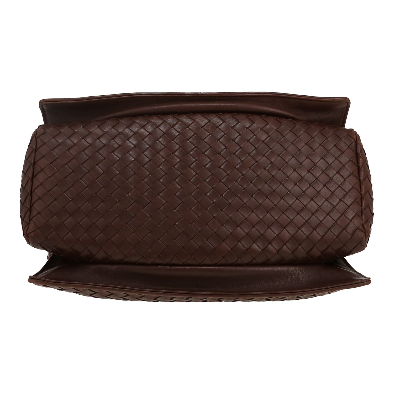 Bottega Veneta   shoulder bag  in brown intrecciato leather - Detail D1