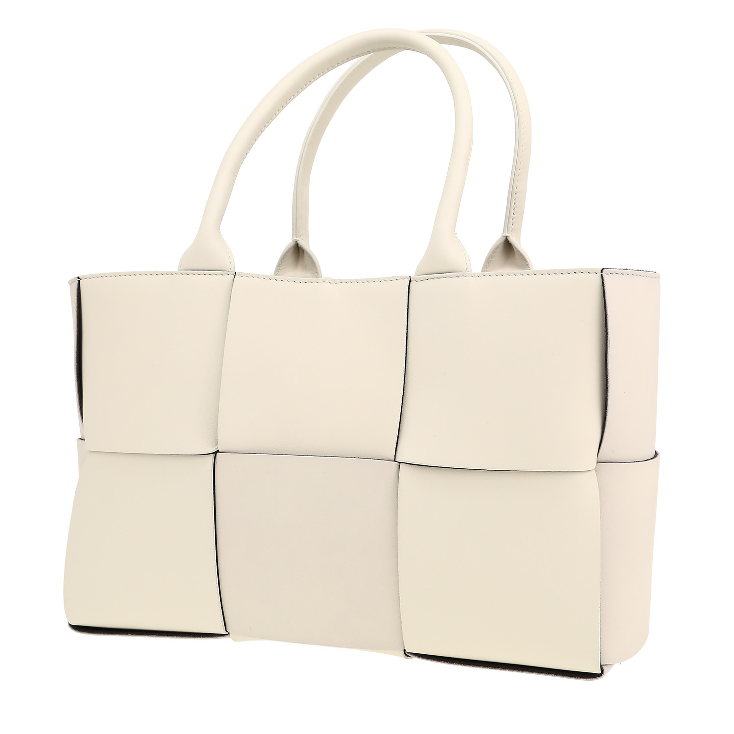 Bolso Cabás Bottega Veneta  Arco en cuero intrecciato blanco
