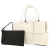 Bottega Veneta  Arco shopping bag  in white intrecciato leather - 00pp thumbnail