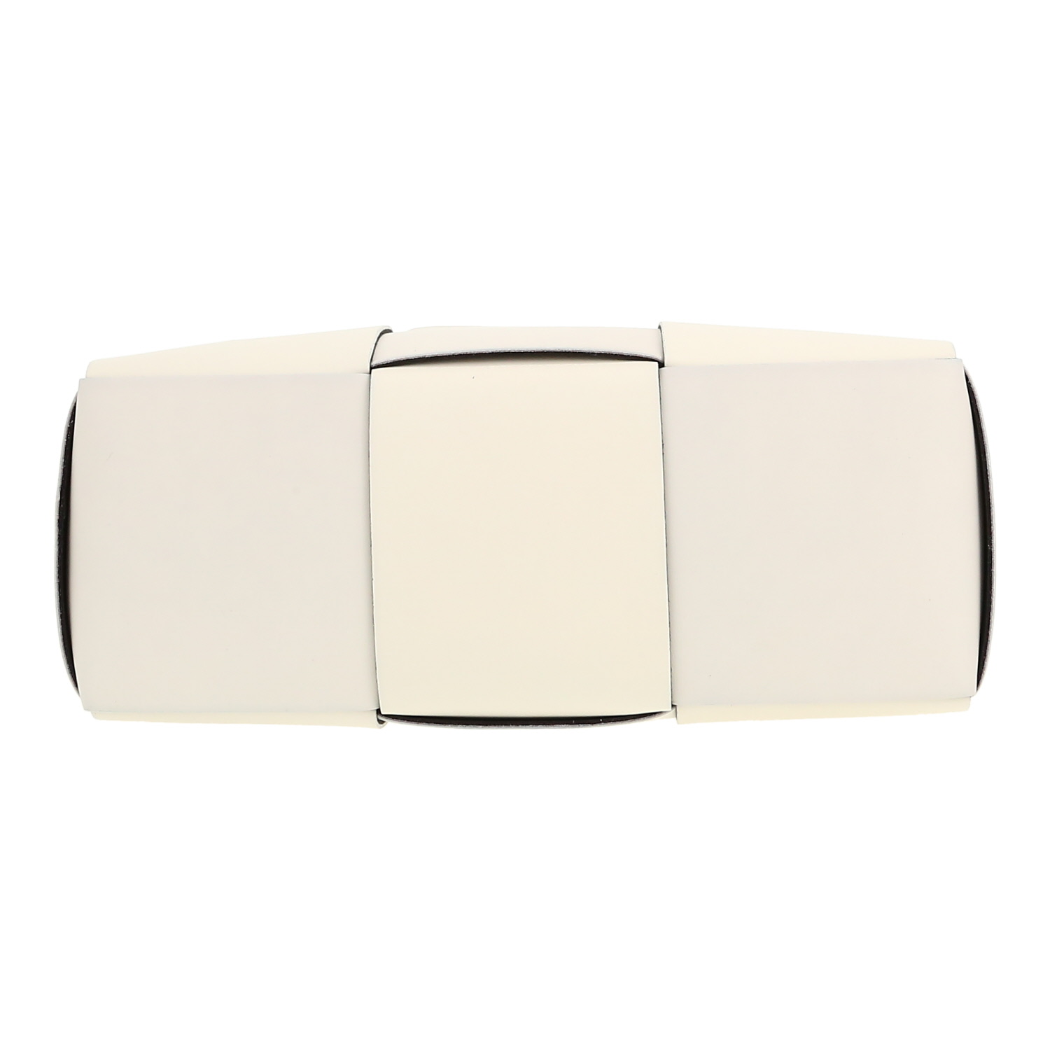 Bolso Cabás Bottega Veneta  Arco modelo pequeño  en cuero intrecciato blanco - Detail D1