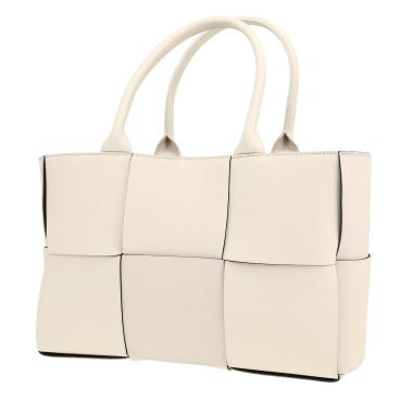 Bolso Cabás Bottega Veneta  Arco en cuero intrecciato blanco