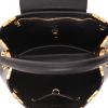 Louis Vuitton  Capucines medium model  handbag  in black grained leather - Detail D3 thumbnail