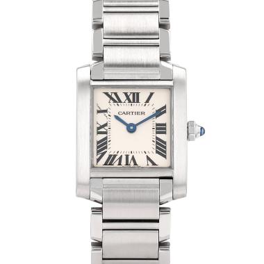 Montre Cartier Tank Française en acier Ref: Cartier - 2384  Vers 2010