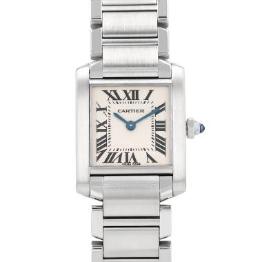 Cartier Tank Française  in stainless steel Ref: Cartier - 2384  Circa 2000