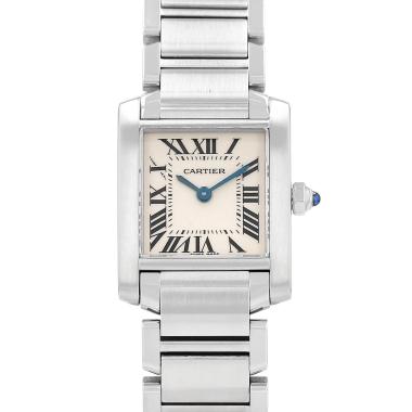 Montre Cartier Tank Française en acier Ref: Cartier - 2384  Vers 2000