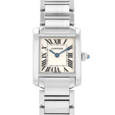 Orologio Cartier Tank Française modello piccolo  in acciaio Ref: Cartier - 2384  Circa 2000