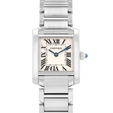 Cartier Tank Française  in stainless steel Ref: Cartier - 2384  Circa 1990