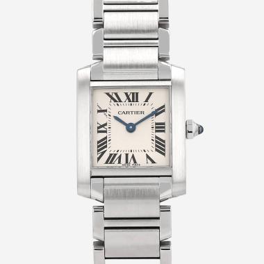Cartier Tank Française  in stainless steel Ref: Cartier - 2384  Circa 2000