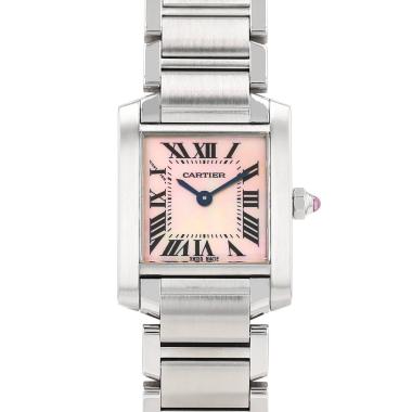 Montre Cartier Tank Française en acier Ref: Cartier - 2384  Vers 2000