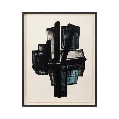 Pierre Soulages (1919-2022), Lithographie n°4 - 1957