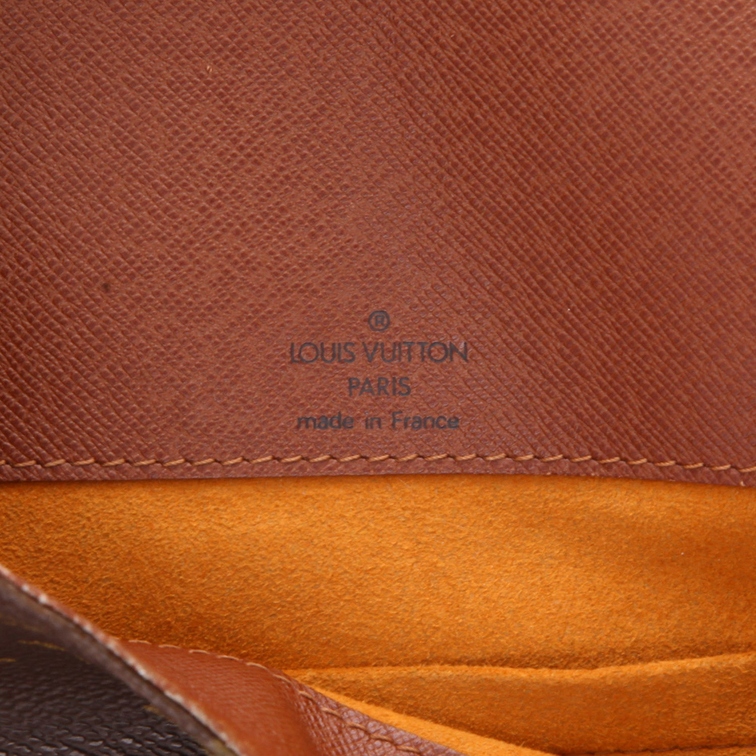 Sac bandoulière Louis Vuitton  Musette en toile monogram marron et cuir naturel - Detail D2