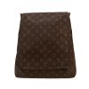 Sac bandoulière Louis Vuitton  Musette en toile monogram marron et cuir naturel - Detail D4 thumbnail