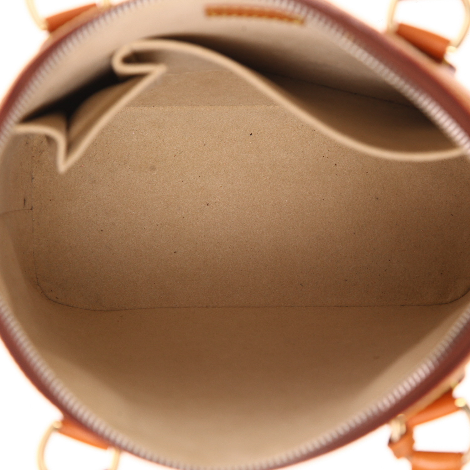 Louis Vuitton  Lockit handbag  in brown suhali leather - Detail D3