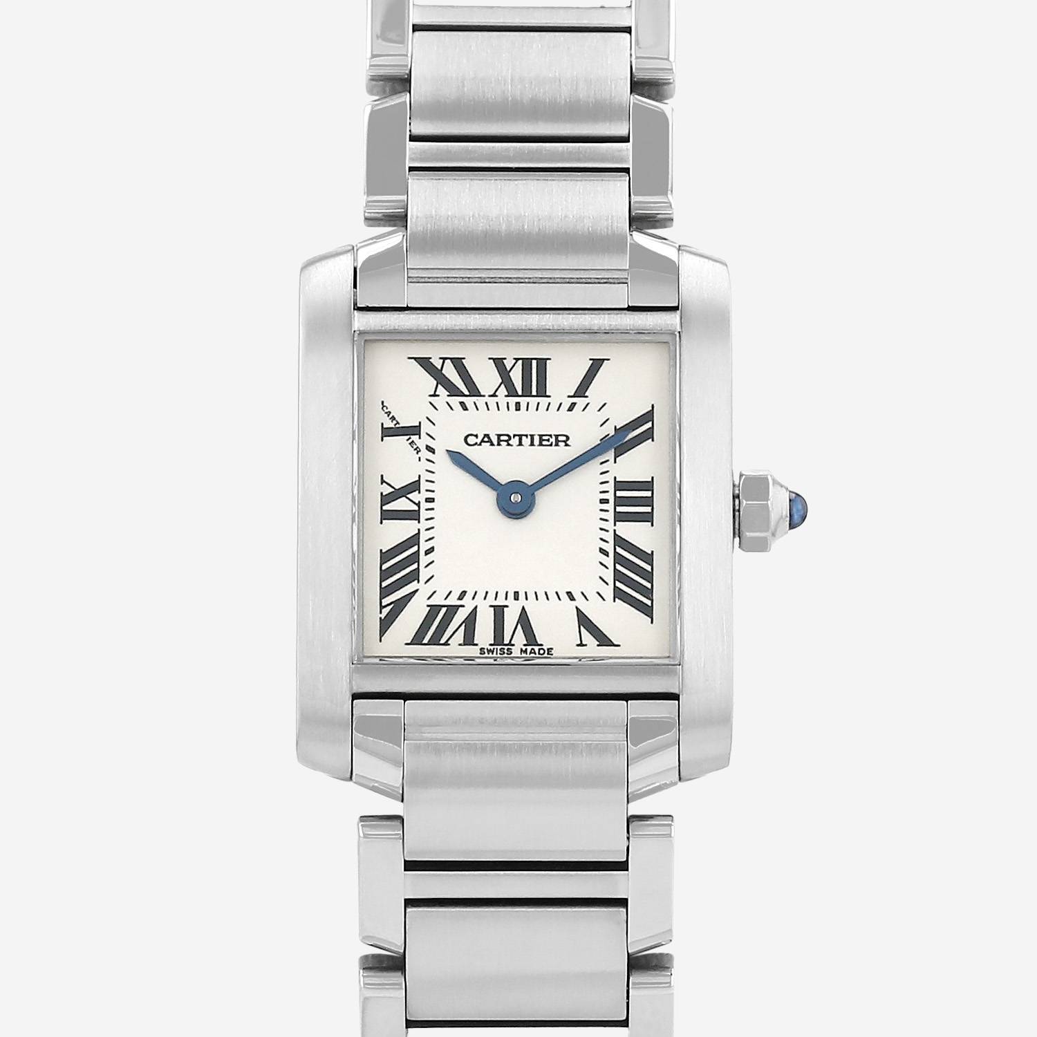 Cartier Tank Française  in stainless steel Ref: Cartier - 2384  Circa 2005 Cartier Tank Française  in stainless steel Ref: Cartier - 2384  Circa 2005