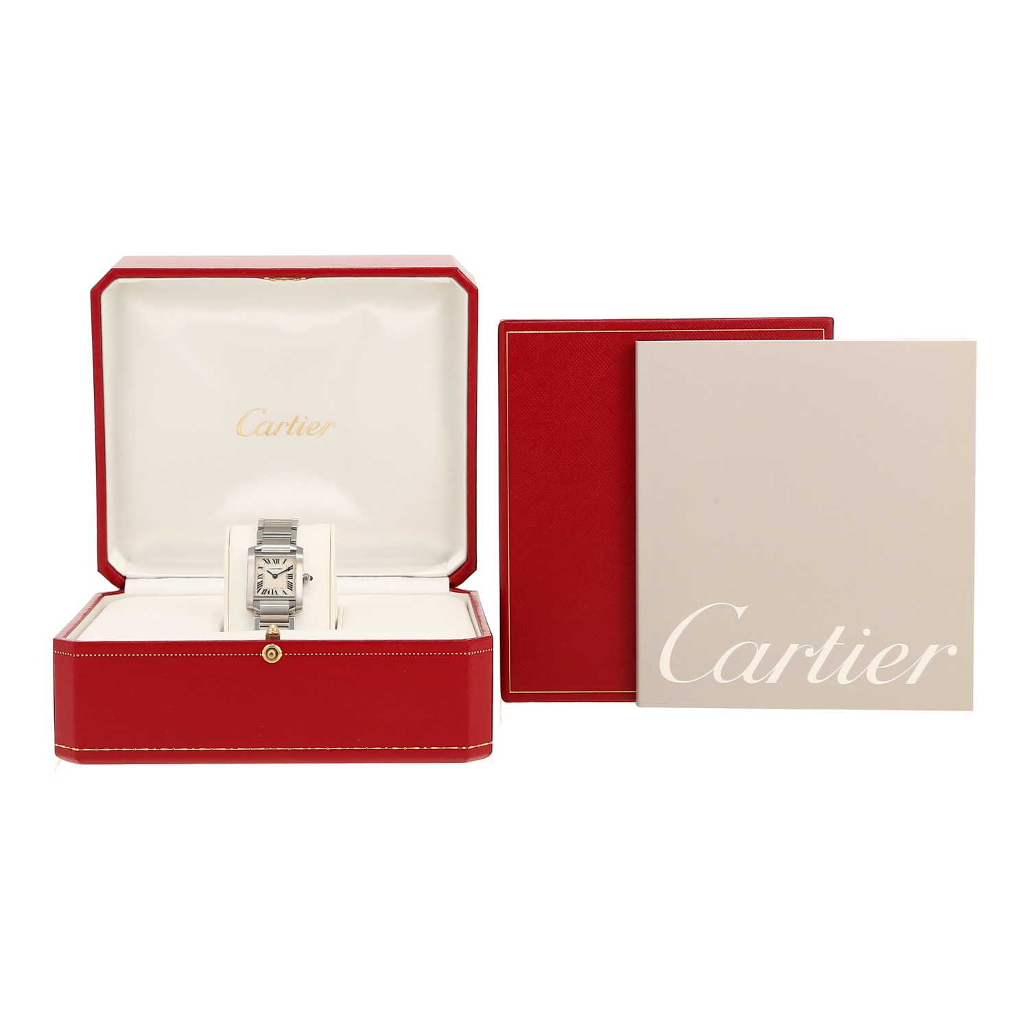 Cartier Tank Française  in stainless steel Ref: Cartier - 2384  Circa 2005 - Detail D2