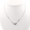 Collana Dinh Van Menottes R10 in oro bianco e diamanti - 360 thumbnail
