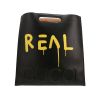 Shopping bag Gucci  Ghost in pelle nera e gialla - 360 thumbnail