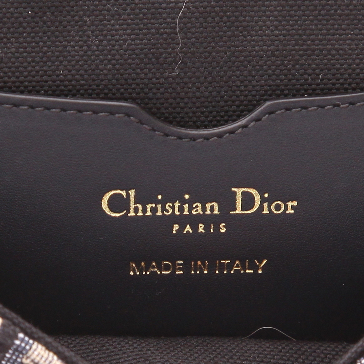 Sac bandoulière Dior  Bobby East-West en toile monogram Oblique bleu-marine et cuir bleu-marine - Detail D2