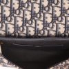 Dior  Bobby East-West shoulder bag  in navy blue monogram canvas Oblique  and navy blue leather - Detail D3 thumbnail