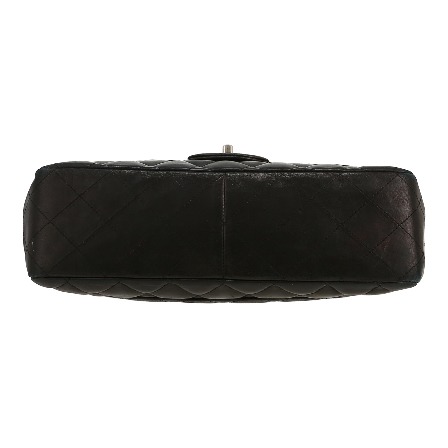 Borsa a tracolla Chanel  Timeless Jumbo in pelle trapuntata nera - Detail D1